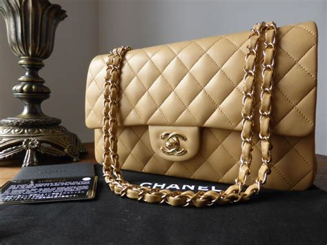 classic chanel medium|Chanel classic flap bag beige.